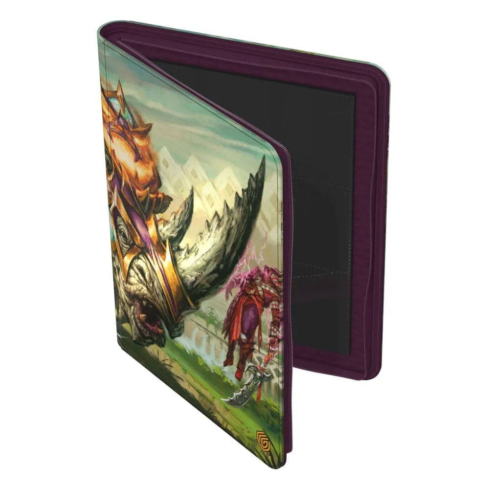Ultimate Guard Zipfolio 18-Pocket Xenoskin (360 double-sleeved cards) Magic: The Gathering "Tarkir: Dragonstorm" - Skirmish Rhino